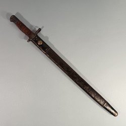 BAIONNETTE US REMINGTON MODELE 1913 DATEE 1916 POUR FUSIL ENFIELD P-1914 OU P14 OU N°3 MKI GUERRE 1914 1918 US BAYONET WW1